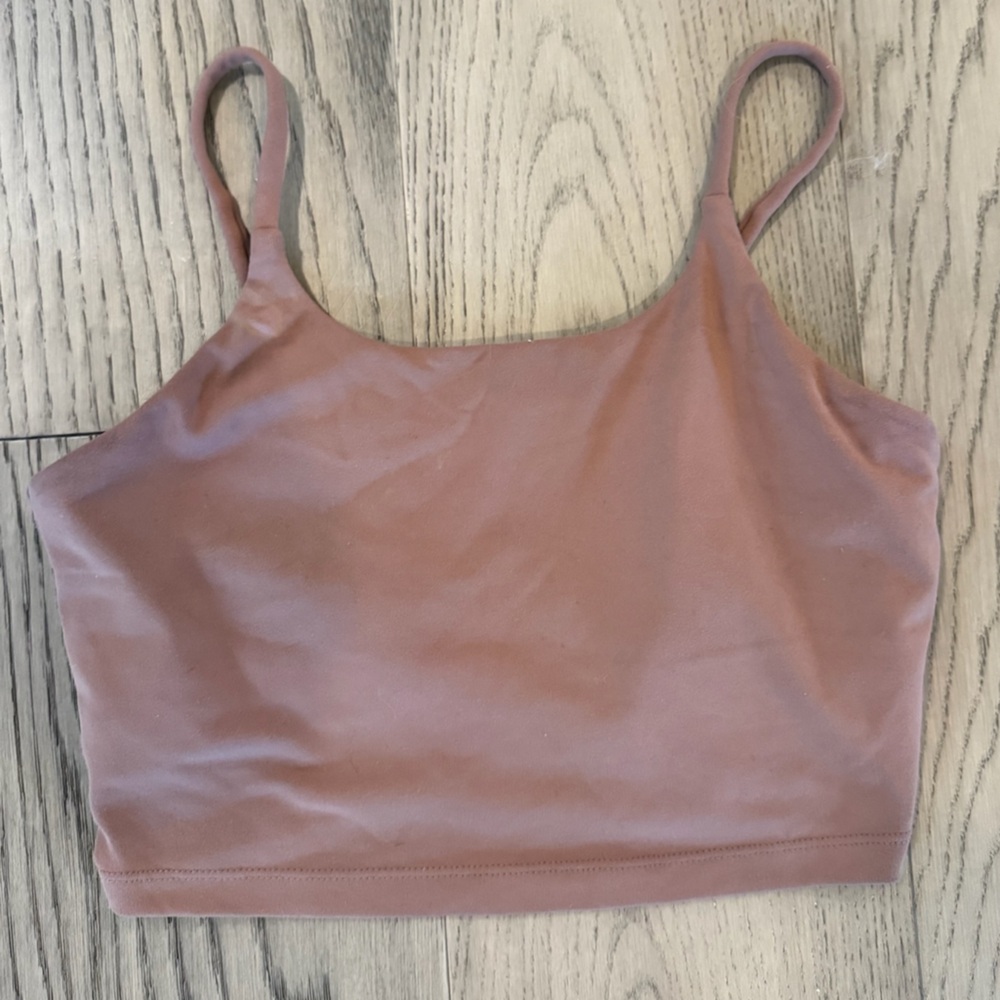 🤎 🩷 Seamless Sporty Crop Bralette - Dusty Rose